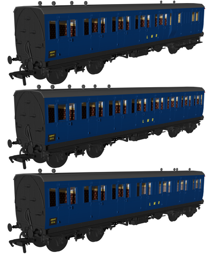 48' LMR ‘Evolution’ Bogie Coach Non-Corridor Carriage No.5314, No.5315 & No.5316 3-Pack