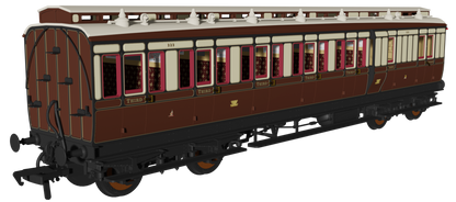 978132 ‘Evolution’ 48’ Great Western Railway Chocolate and Cream (Early Monogram) Brake third No.323