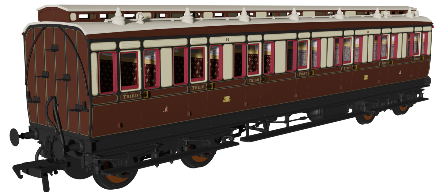 ‘Evolution’ 48’ Great Western Railway Chocolate and Cream (Early Monogram) Composite No.56