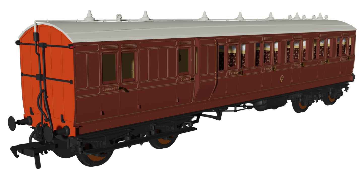 'Evolution' 48' LBSC Mahogany Non-Corridor Carriage No.1236, 535 & 297 Triple Pack