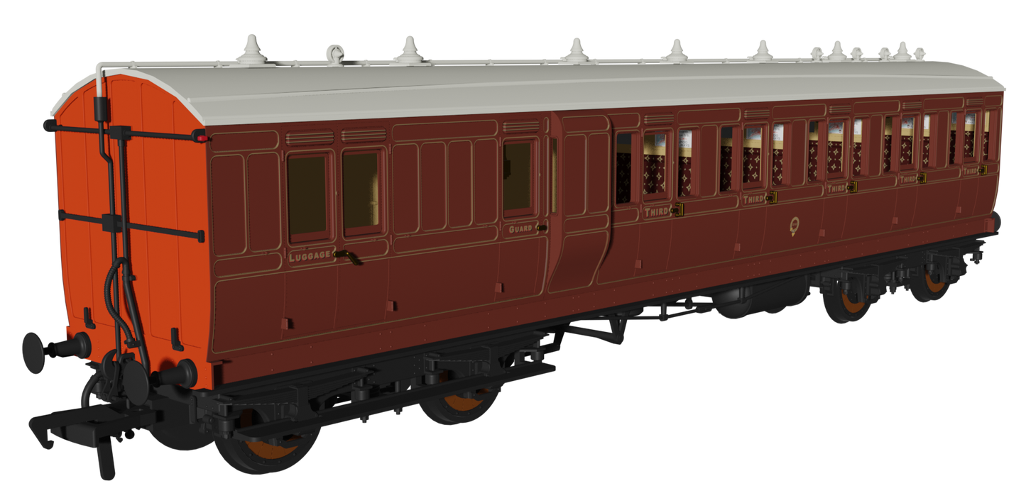 'Evolution' 48' LBSC Mahogany Non-Corridor Carriage Brake Third No.1240