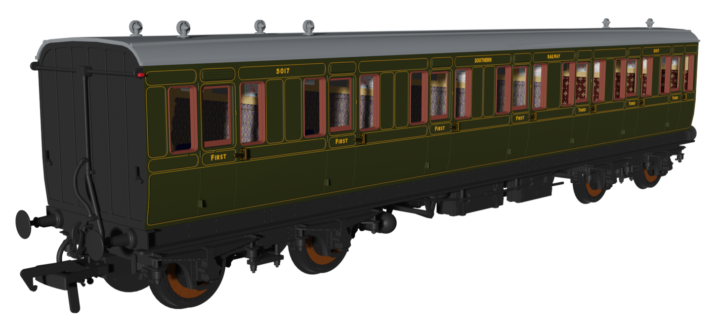 'Evolution' 48' SR Olive Non-Corridor Carriage No.2727, 565 & 5017 Triple Pack