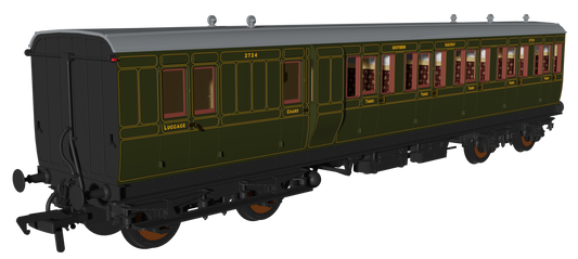 'Evolution' 48' SR Olive Non-Corridor Carriage Brake Third No.2724