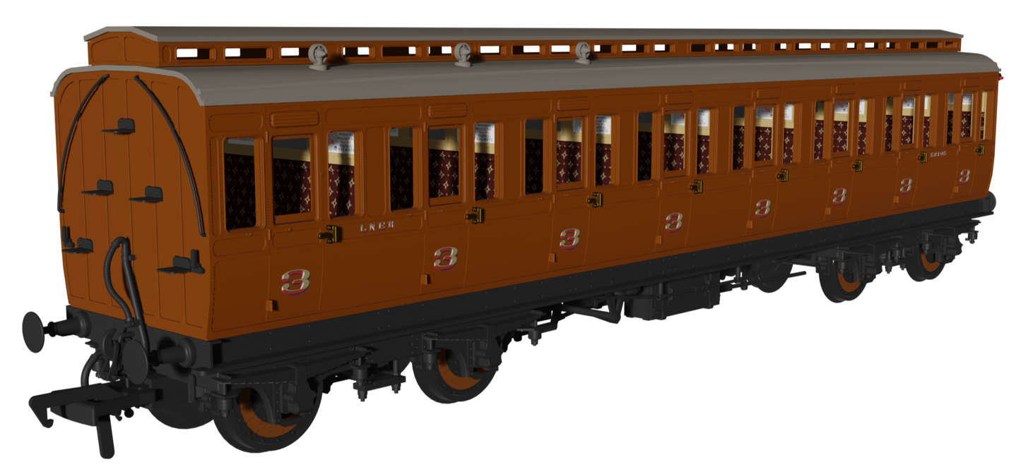 'Evolution' 48' LNER Non-Corridor Carriage No.51865, 52105 & 51400 Triple Pack