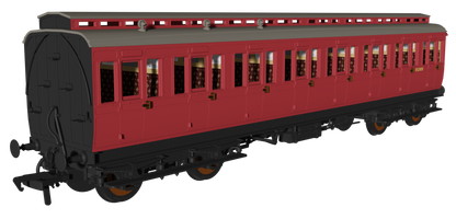 'Evolution' 48' BR Crimson Non-Corridor Carriage No.E51876E, E52305E & E51366E Triple Pack