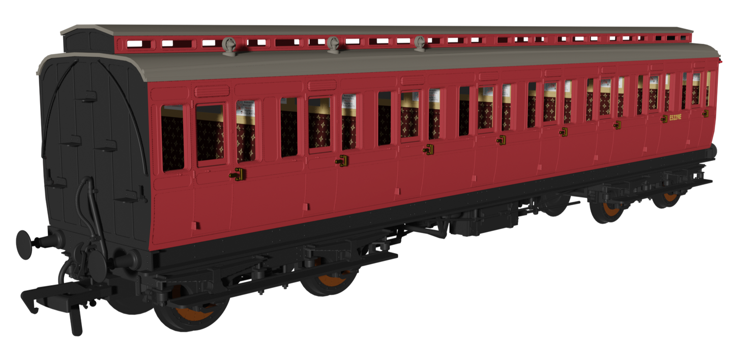 'Evolution' 48' BR Crimson Non-Corridor Third No.E52291E