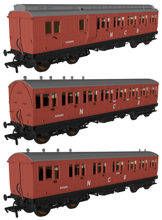 'Evolution' 48' NCB Non-Corridor Carriage No.9300/159, 9300/163 & 9300/151 Triple Pack
