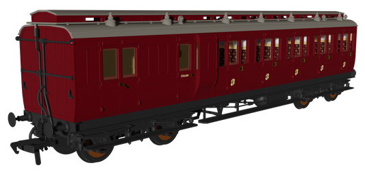 'Evolution' 48' Generic Crimson Non-Corridor Carriage Brake Third