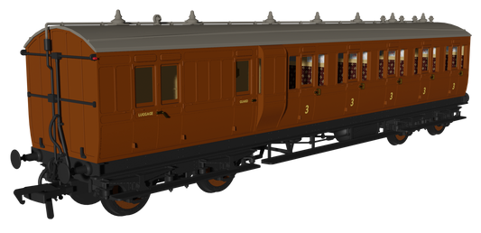 'Evolution' 48' Generic Brown Non-Corridor Carriage Brake Third