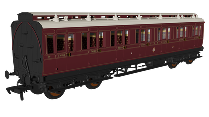 978247 GWR Lined Crimson Lake 'Evolution' Non-Corridor Carriage Pack