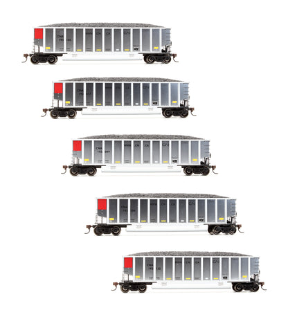 Pre-Owned Set Of 5 Canadian National Bethgon Coalporter