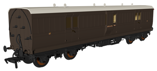 'Evolution' 48' SECR Wellington Brown Non-Corridor Full Brake No.17