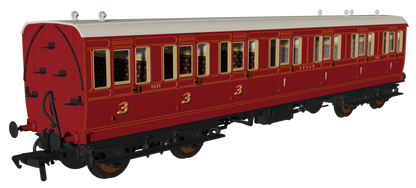 'Evolution' 48' SECR Red Non-Corridor Carriage No.1064, 883 & 1011 Triple Pack