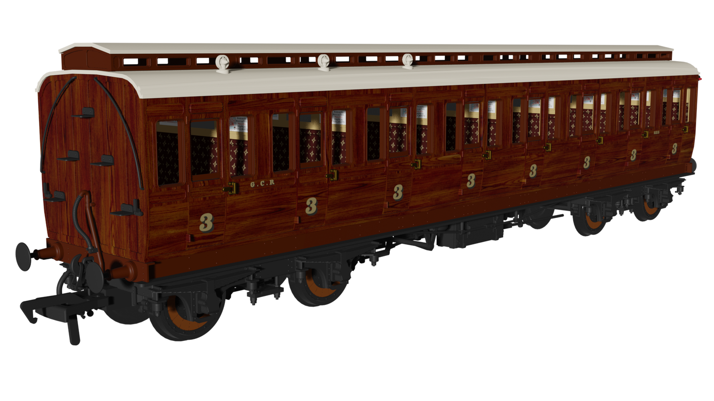 978915 GCR Mahogany 'Evolution' Non-Corridor Carriage Triple Pack