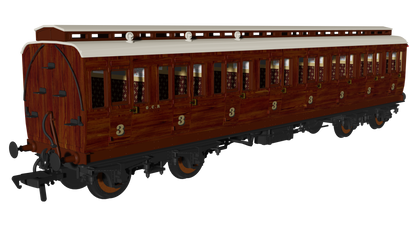978915 GCR Mahogany 'Evolution' Non-Corridor Carriage Triple Pack