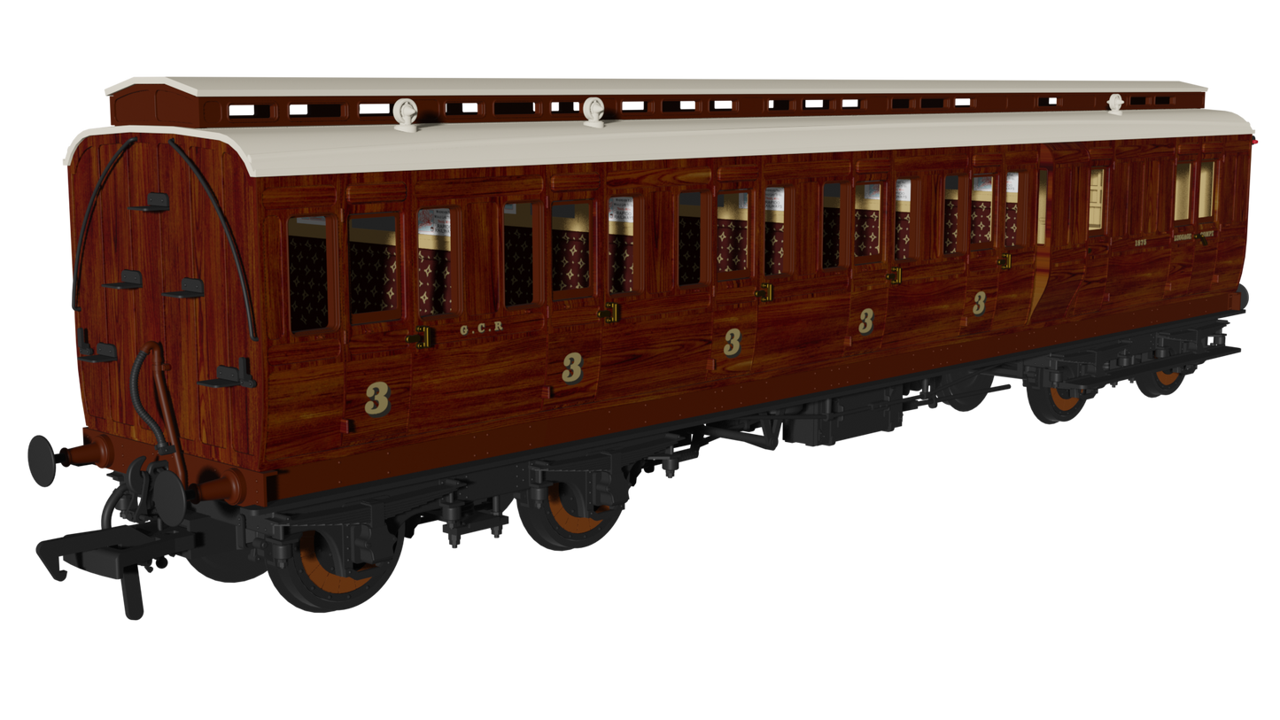 978916 GCR Mahogany 'Evolution' Non-Corridor Carriage Brake Third No.1875