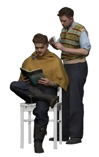 1:48 Scale RAF Through the Ages - World War Two - RAF Pilot having haircut