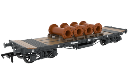985007 WD 35T Rectank No.17313 GWR Grey (Pipe Load)