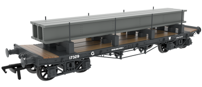 985009 WD 35T Rectank No.17329 GWR Grey 1940s (Girder Load on Bolsters)
