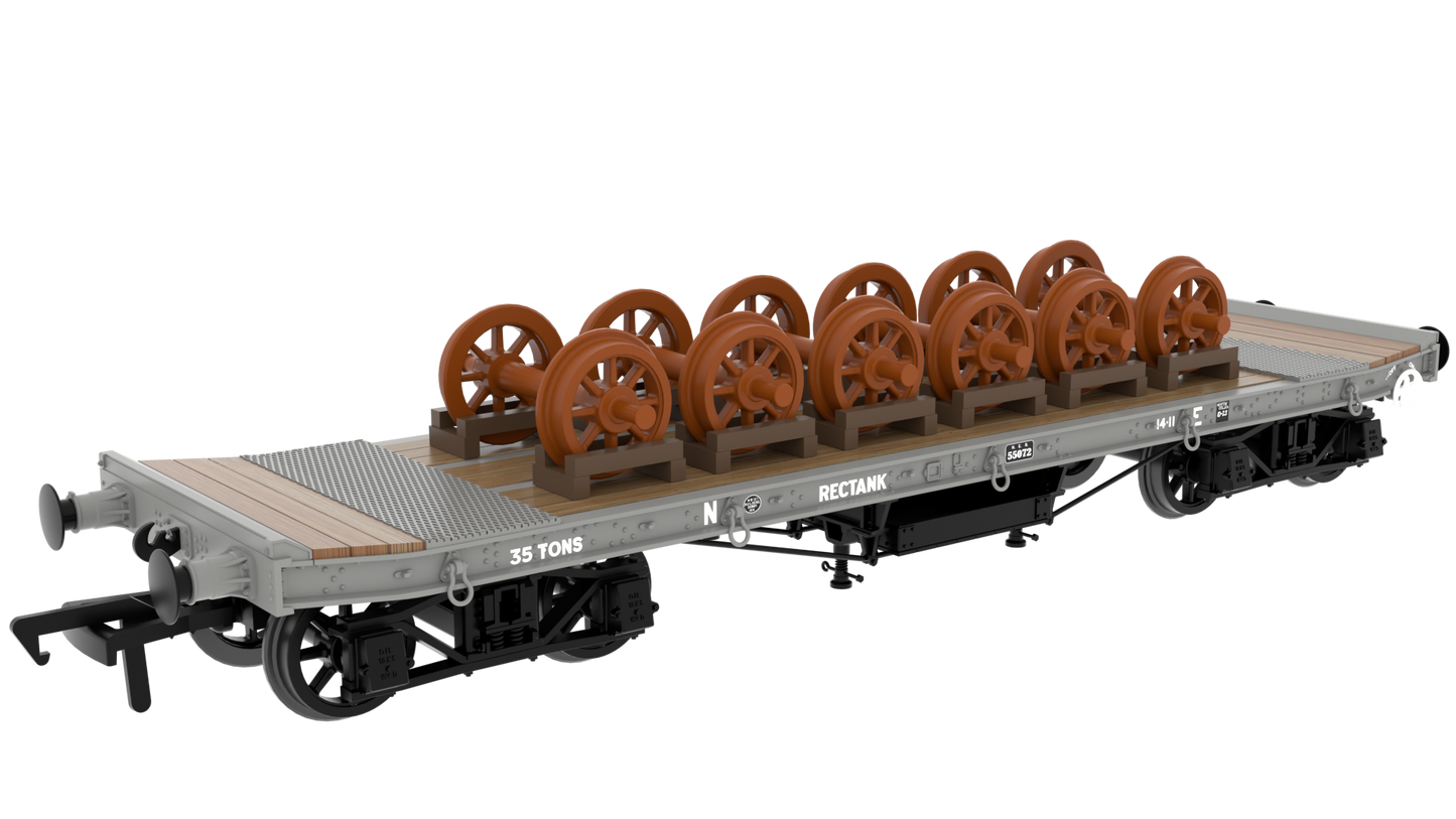 WD 35T Rectank No.55072 LNER Grey (Wheel Load)