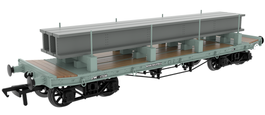 985016 WD 35T Rectank No.W17330 BR Grey (Girder Load on Bolster)