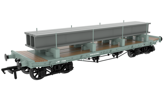 WD 35T Rectank No.W17330 BR Grey (Girder Load on Bolster)