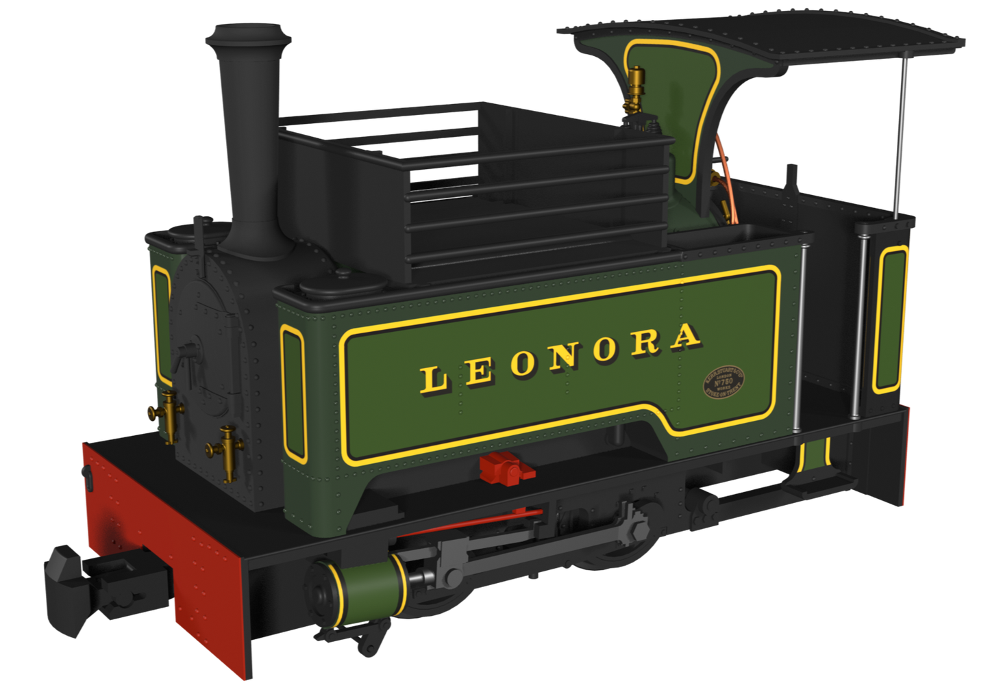 Sirdar Class 0-4-0 Kerr, Stuart & Co. Long-Tank ‘Leonora’ Lined Green Steam Locomotive - DCC Fitted