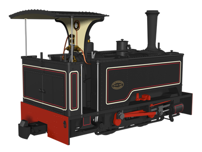 Sirdar Class 0-4-0 Kerr, Stuart & Co. Long-Tank Lined Black Steam Locomotive
