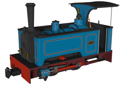 Sirdar Class 0-4-0 Kerr, Stuart & Co. Long-Tank Lined Blue Steam Locomotive