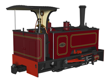 Sirdar Class 0-4-0 Kerr, Stuart & Co. Long-Tank Lined Maroon Steam Locomotive - DCC Fitted