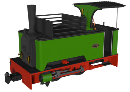 Sirdar Class 0-4-0 Kerr, Stuart & Co. Long-Tank Plain Green Steam Locomotive