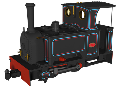 Sirdar Class 0-4-0 Kerr, Stuart & Co. Short-Tank 'What If' - Penrhyn Lined Black Steam Locomotive - DCC Fitted