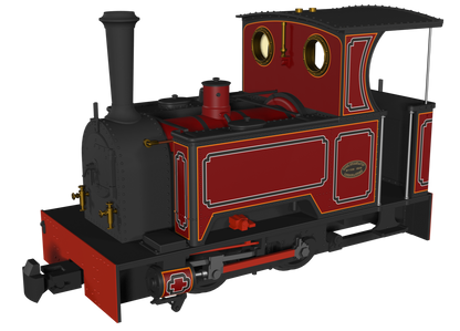 Sirdar Class 0-4-0 Kerr, Stuart & Co. Short-Tank 'What If' - FR Lined Red Steam Locomotive - DCC Fitted