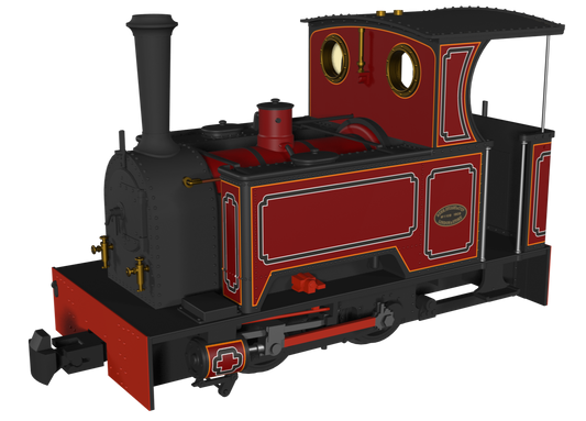 Sirdar Class 0-4-0 Kerr, Stuart & Co. Short-Tank 'What If' - FR Lined Red Steam Locomotive - DCC Fitted