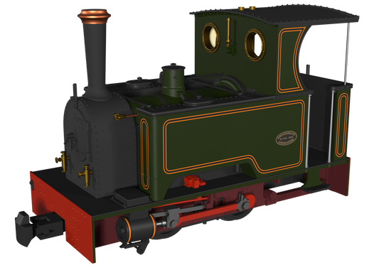 Sirdar Class 0-4-0 Kerr, Stuart & Co. Short-Tank 'What If' - Lined Green Steam Locomotive