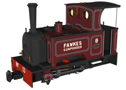 Sirdar Class 0-4-0 Kerr, Stuart & Co. Short-Tank 'What If' - G. Fawkes Lined Maroon Steam Locomotive - DCC Fitted