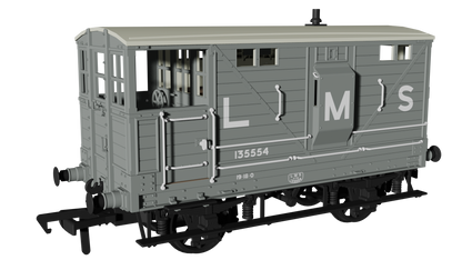LNWR D17b Brake - LMS (pre-36) No.135554