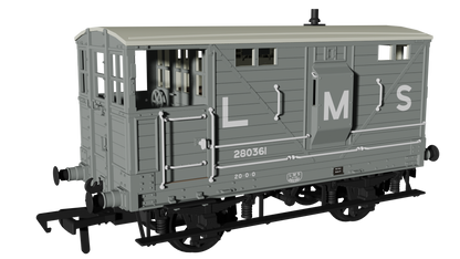 LNWR D17b Brake - LMS (pre-36) No.280361
