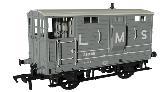 LNWR D17b Brake - LMS (pre-36) No.280361