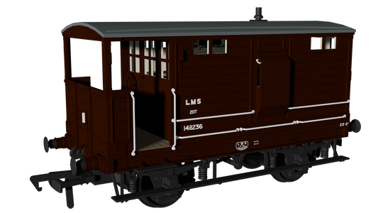 LNWR D17b Brake - LMS (post-36) No.148236