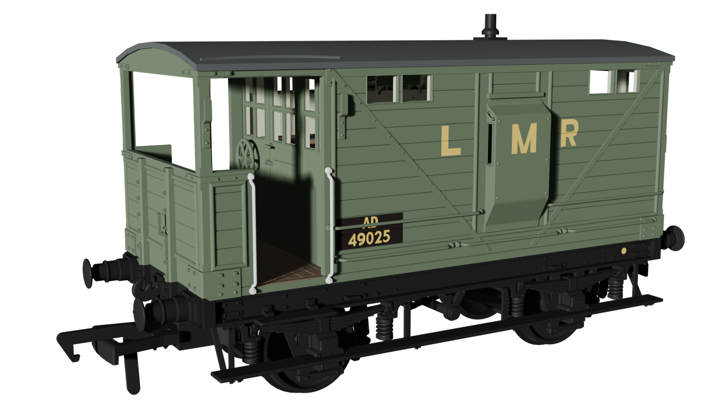 LNWR D17b Brake - LMR No.AD49025