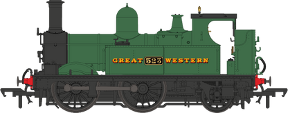 GWR 517 Class 0-4-2 523 G.W. Green 'Great Western' Steam Locomotive - DCC Fitted