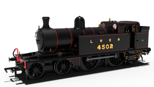 LNER C12 Tank No.4502 LNER Lined Black Steam Locomotive - DCC Sound