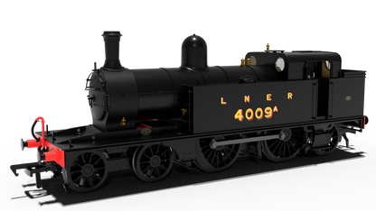 LNER C12 Tank No.4009A LNER Plain Black Steam Locomotive - DCC Sound