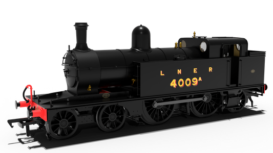 LNER C12 Tank No.4009A LNER Plain Black Steam Locomotive - DCC Sound