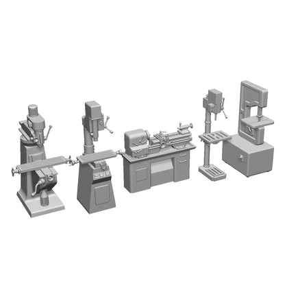 99009-043 O Gauge Workshop Details - Machine Shop Bundle