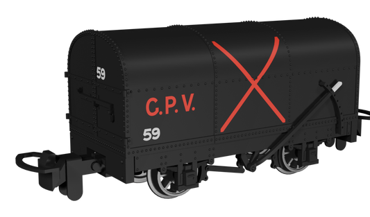 Gunpowder Van -  Black with Red Cross No.59