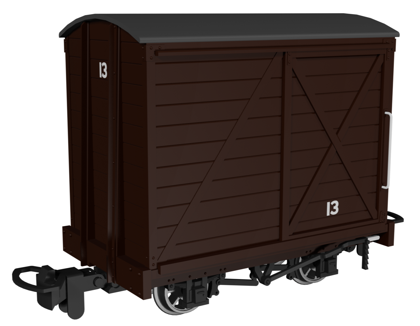 Covered Van -  Plain Brown No.13