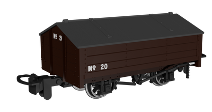990401 Peaked Roof Van - Plain Brown No.20