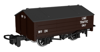 990402 Peaked Roof Van - Brown 'Lime' No.24